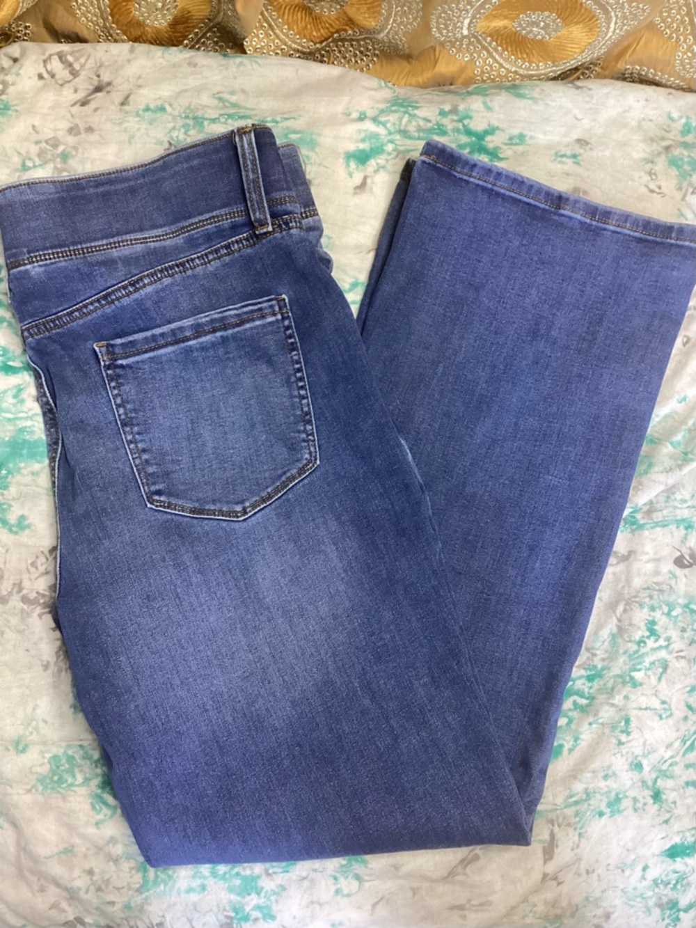 Nine West Medium Blue Boot Cut Jeans 16
